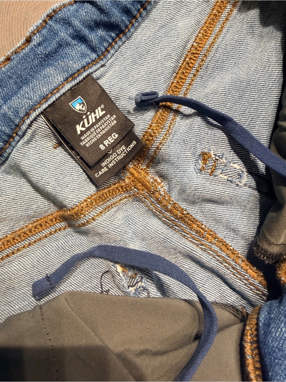 KÜHL Kontour Boyfriend Denim Jeans Vintage Blue 8 Reg - Picture 6 of 7